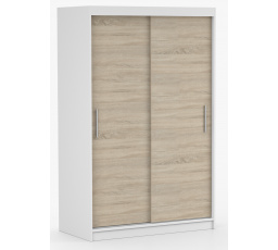 Šatní skříň NOEMI 04, Bílá/Dub Sonoma