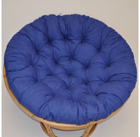 Polstr deluxe na křeslo papasan 100 cm - látka tmavě modrý melír Polstr deluxe na křeslo papasan 100 cm - látka tmavě modrý melír