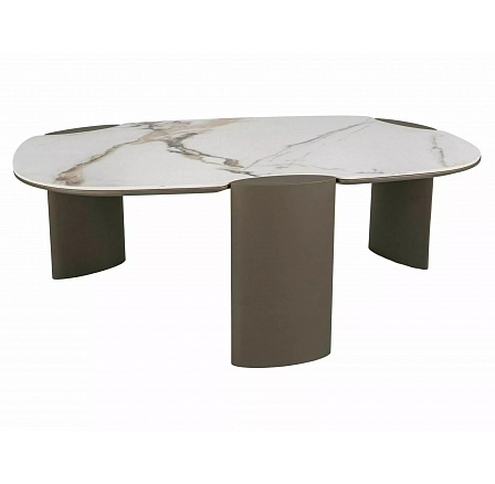 LAVICE ADORO B KERAMICKÁ BÍLÁ AMBER BIANCO / MĚDĚNÁ 105X65