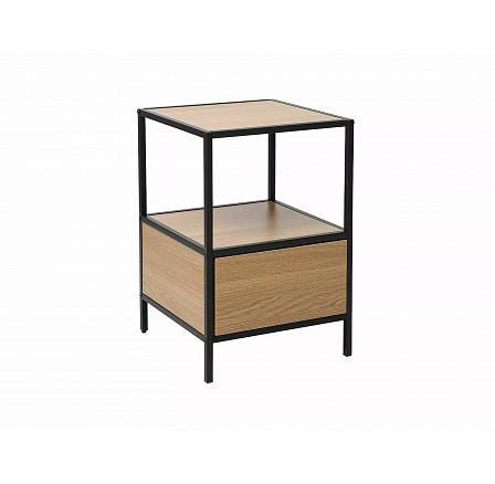Noční stolek GEO S, Dub/Černý