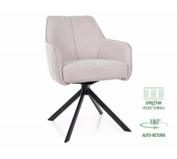 Jídelní židle NOTTI BREGO, Béžová 22/Černá