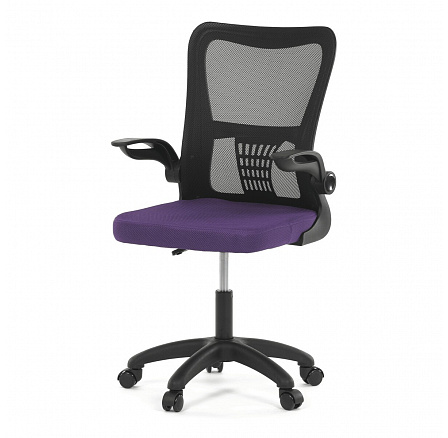 Dětská židle, houpací mechanismus, fialová síťovina, KA-K2006 PUR