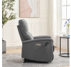 Polohovací křeslo, elektrické zabudované ovládání, šedá, látka, TV-929 GREY2