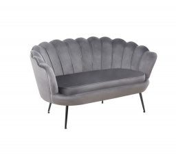 Sofa SF1-FXJG sametová šedá ,nohy černé