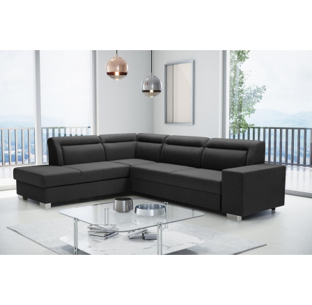 Rohová sedací souprava Davis černá levá Rohová sedací souprava Davis černá levá