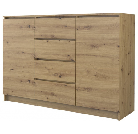 Komoda TOPA 2D4S 120, DUB ARTISAN Komoda TOPA 2D4S 120, DUB ARTISAN