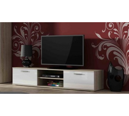 Tv komoda SOHO 180, Dub sonoma/bílý lesk