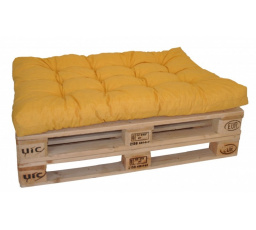 Sedák na paletu 120x80 žlutý melír