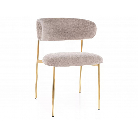 Jídelní židle ELTON RAVEN, Tmavě Béžová 30/Zlatá Jídelní židle ELTON RAVEN, Tmavě Béžová 30/Zlatá