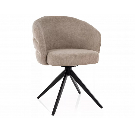 ŽIDLE ORES ČERNÝ RÁM/BÉŽOVÉ ČALOUNĚNÍ.250