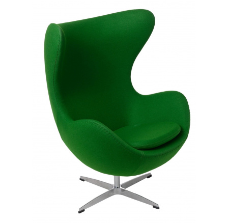 Křeslo Vejce zelený kašmír 20 Premium