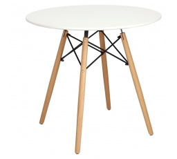 Stůl DTW 80 cm, bílá deska