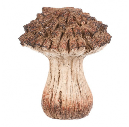 Houba z polyresinu - zahradní dekorace, vel. S, béžovo-hnědá