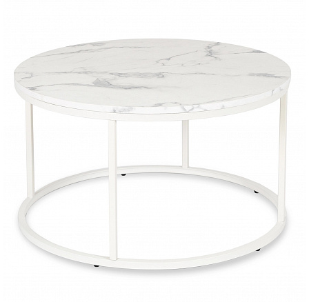 Stolek AGNES MAX Bílý Mramor