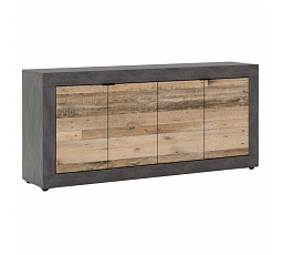 Komoda BLAGO 180 cm Surový Dub/Černá