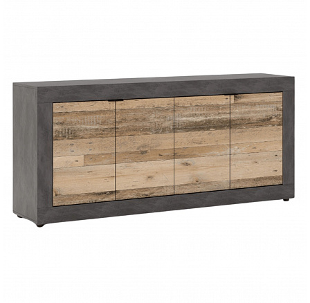 Komoda BLAGO 180 cm Surový Dub/Černá