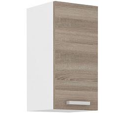 Horní skříňka DAVIS - 30 G-60 1F, Bílá/Dub Sonoma Trufla