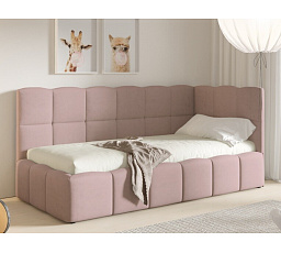 Postel TUNIS 200 x 120, vysoký bok, Velutto 14, Pravá