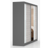 Šatní skříň MULTI 32 - 233 cm, Šedá/Kathult