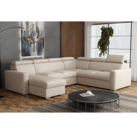 Sedací souprava Petrit U levá Aragon béžová