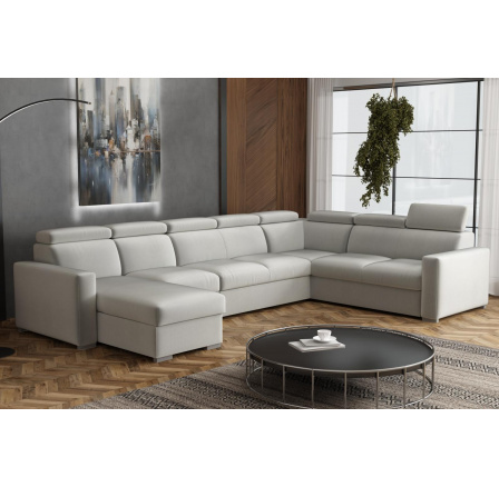 Sedací souprava Petrit U1 levá Paros světle šedá