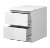Noční stolek SIMPLICITY 230, Bílý lesk