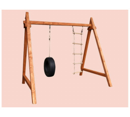 Zahradní hřiště s houpačkou a žebříkem