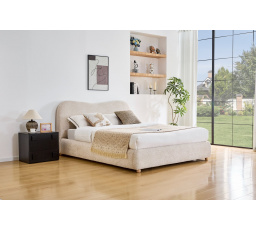 Čalouněná postel NAVIGO 160, Béžová