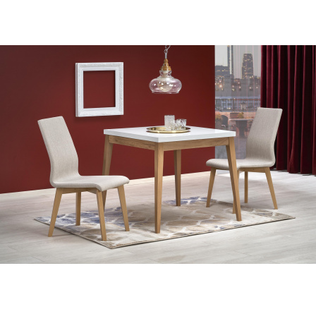 Jídelní stůl TRUMP, bílý/dub craft Jídelní stůl TRUMP, bílý/dub craft