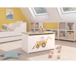 Truhla na hračky DARIA White+Sonoma