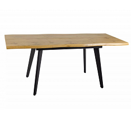 Jídelní stůl FRESNO 120, Dub Artisan/Černá