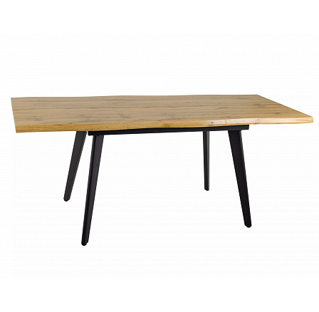 Jídelní stůl FRESNO 120, Dub Artisan/Černá