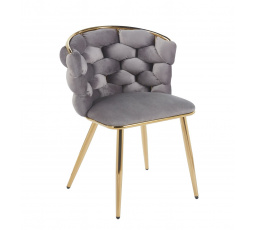 Židle velvet šedá K47-FXJG G