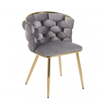 Židle velvet šedá K47-FXJG G
