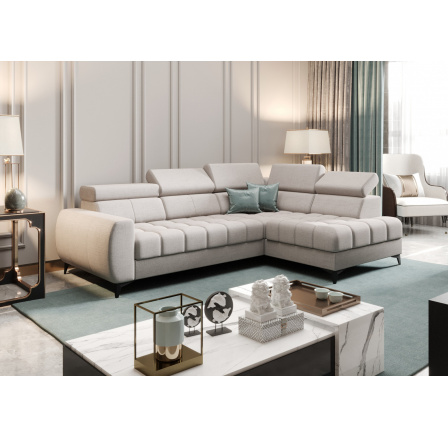 Rohová sedací souprava PORTO MINI 170X255 cm - šedá , pravá