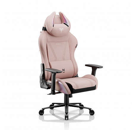 Růžové herní křeslo látkové X-Horn 2.0 Rainbow Pink, Normální