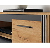 TV stolek URSO 08, dub Craft zlatý / černá