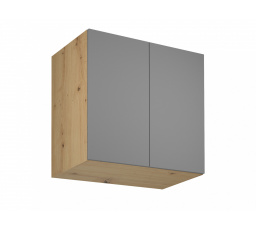 Kuchyňská horní skříňka Langen G80G, šedá/dub artisan