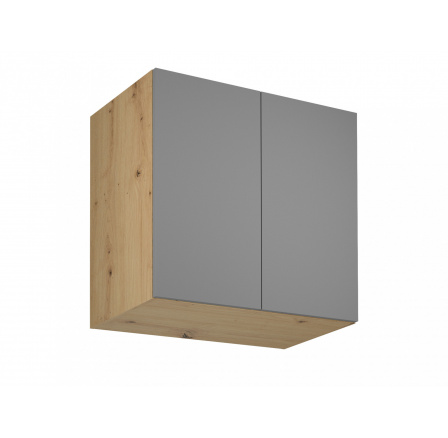 Kuchyňská horní skříňka Langen G80G, šedá/dub artisan