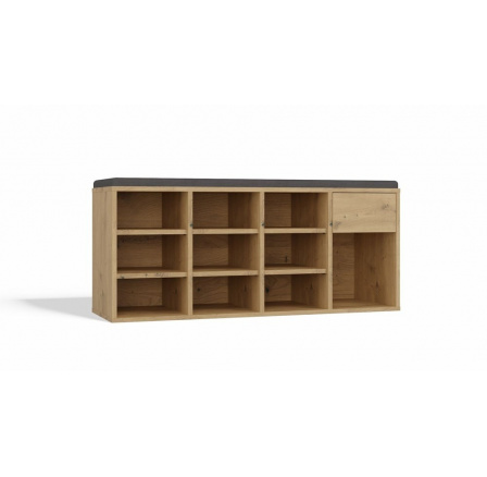 Botník se sedákem Tazin dub artisan