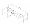 TV komoda PALAZZO BIS 150 3D, černá