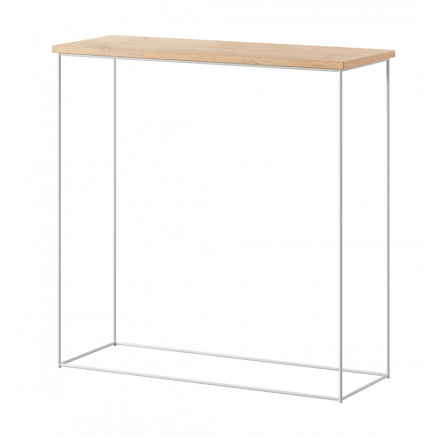 Konzola Milan Bílá+Dub Lancelot Konzola Milan Bílá+Dub Lancelot