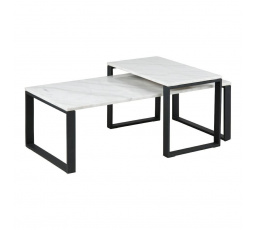 Sada 2 konferenčních stolků Katrine bílá