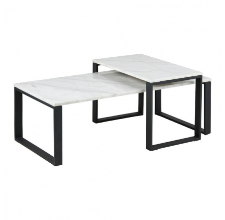 Sada 2 konferenčních stolků Katrine bílá