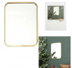 Zrcadlo Arcilla zlaté obdélníkové