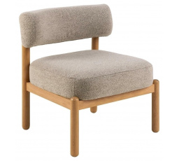 Křeslo Burley béžové / dub