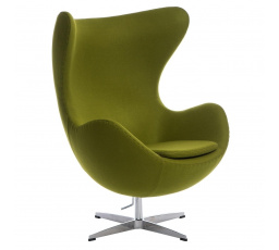 Křeslo Vejce kašmír světle zelené 40 Premium