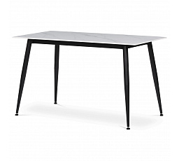 Jídelní stůl 130x70cm, keramika, mramor, HT-403M WT