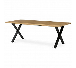 Jídelní stůl 210x100cm, mdf, divoký dub, HT-F4321 OAK