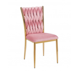 Židle velvet růžová K37-FXJG G